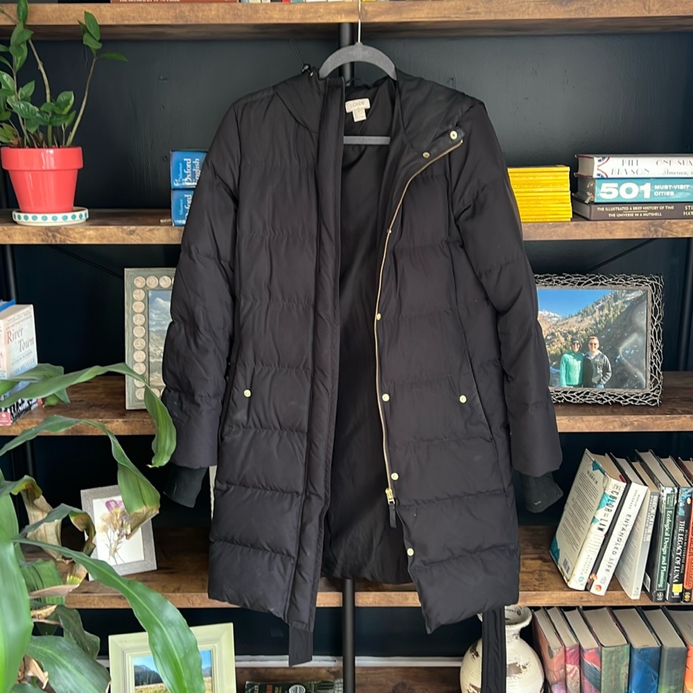 J. Crew Mid Thigh Puffy Coat